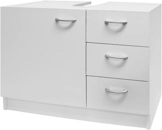 Casaria Waschbeckenunterschrank 3 Schubladen 63x54x30cm Badezimmer Unterschrank