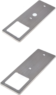 kalb LED Unterbauleuchte LED Unterbauleuchten Edelstahl gebürstet 5W- mit Touch-Dimmfunktion, 2er Set neutralweiß, neutralweiß