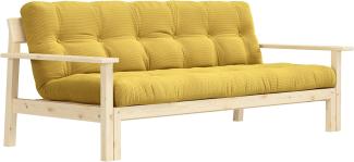 Schlafsofa UNWIND - Matratze Cord Honey / Gestell Natur - Karup Design