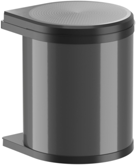 HAILO 3515071 Abfallsorter 15 Liter MONO 15 ab 40 cm Schrankbreite, dunkelgrau/schwarz