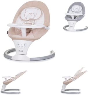 Chipolino Babywippe Lera Musik, Sicherheitsgurt, Kissen, Fernbedienung, Timer beige