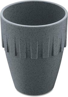 Koziol Becher Cappuccino Connect, Kaffeebecher, Tasse, Kaffeetasse, Thermoplastischer Kunststoff, Organic Deep Grey, 300 ml, 4080673