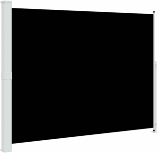 vidaXL Seitenmarkise Ausziehbar 220x300 cm Schwarz 313423