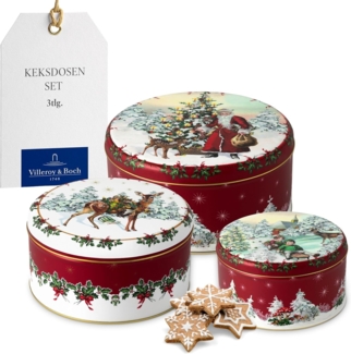 Villeroy & Boch Winter Collage Accessoires Gebäckdose 3er-Set