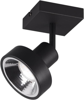 Retro Wand- & Deckenstrahler LEON 1 flammig Schwarz Spot schwenkbar