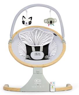 Kinderkraft 2 in 1 elektrischer Wippbouncer LUMI wooden