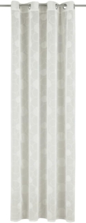 Sehlbach Ösenschal offwhite Kreise 140x245 cm