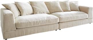 Big-Sofa Justo 310x110 cm Chenille Beige