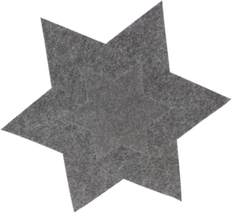 Annastore Platzset 6 x Filzsterne in verschiedenen Größen und Farben, (Platzdeckchen, Platzset), Weihnachtsdeko Filz, Tischset aus Filz, Untersetzer