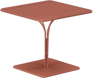 Vente-unique - Gartentisch - L. 80 cm - Metall - Terracotta - MIRMANDE von MYLIA