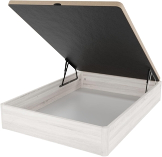 DUÉRMETE ONLINE - Klappbares Bett, super verstärkt, mit atmungsaktivem Deckel, 105x190 cm, inklusive Werkzeug, Farbe Polargrau