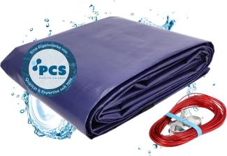 Winterabdeckplane für Ovalformbecken 300 g/m² mit Randverstärkung
