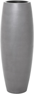 VIVANNO Bodenvase Fiberglas MAGNUM Rund - Grau Beton-Design (1 St), 30x80 cm