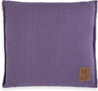 Knit Factory Jesse Kissen 50x50 cm Glatt Lila