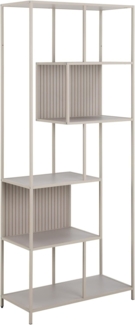 riess-ambiente Bücherregal SLIM LINE 185cm champagner beige Metall · Raumteiler mit 6 Regalböden, Einzelartikel 1-tlg, Standregal fürs Wohnzimmer/Schlafzimmer · Industrial Design