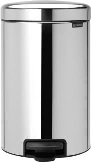 Brabantia 'NewIcon' Treteimer, Brilliant Steel, 12 Liter