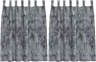 vidaXL Samtvorhänge 2 Stück mit Ösen Silbergrau 140x140 cm 4107718