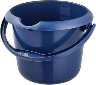 keeeper Putzeimer "mika eco", rund, 5 Liter, blau Farbe: eco-blue, aus 100% Recyclingkunststoff, ergonomisch geformter Henkel, Griffmulde am Boden, mit Ausguss und Inhaltsskala, Maße: Durchmesser: 240 x (H)200 mm (1170567900000)