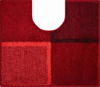 Grund DIVISO Badteppich, 100% Polyacryl, sehr weich, Rubinrot, 50x60 cm