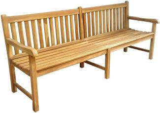 XXL Premium Teak Gartenbank Sitzbank Holzbank Teakbank Parkbank nachhaltig 220cm