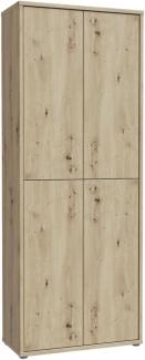 Garderobenschrank Allround / Alice Springs, Holzwerkstoff, Holzfarben, 74 x 192 x 35 cm