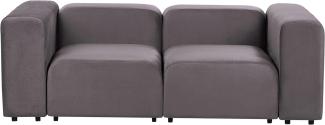 2-Sitzer Sofa Samtstoff dunkelgrau FALSTERBO