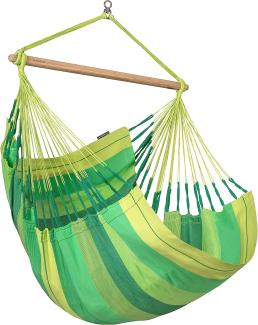 La Siesta Hängesessel HABANA Comfort jungle grün Lounger aus Bio-Baumwolle Hängematte Hängestuhl