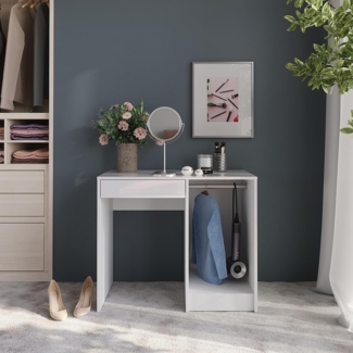 Schminktisch Sherry Weiß/Weiß Hochglanz 89.8 cm Vicco