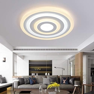 Eurotondisplay LED Deckenleuchte LED Deckenleuchte Deckenlampe mit Fernbedienung dimmbar, LED fest integriert, Lichtfarbe mit Fernbedienung einstellbar