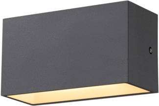 SLV 1005151 SITRA M LED Outdoor Wandaufbauleuchte anthrazit CCT switch IP65