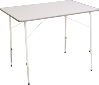 Greemotion Campingtisch in Weiß höhenverstellbarer Tisch ca. 100x56-76x67 cm