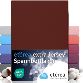 etérea Extra Jersey Spannbettlaken Bordeaux 140x200 - 160x220 cm