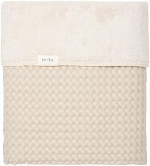 Koeka Oslo Bettdecke Waffel / Teddy Sand / Pebble Beige