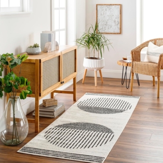 Surya Läufer SANTIAGO, rechteckig, Höhe: 11 mm, Skandinavischer Teppich, Kurzflor Boho-Wohnzimmerteppich, Läufer