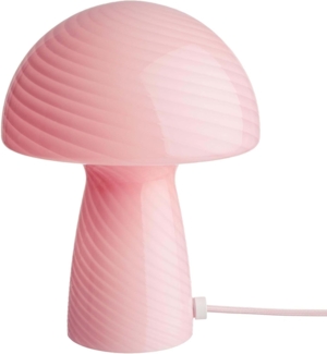 BUTLERS Tischleuchte in Pilzform – Fungi Town – Pilz-Tischlampe aus Glas | Deko-Leuchte für Wohnzimmer Büro Schlafzimmer | Schreibtischlampe Nachttischlampe mit Kabel und Kippschalter E27