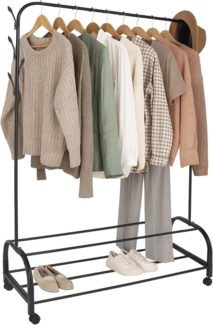 Kleiderständer rollbar mit 2 Ablagen 10051730_46