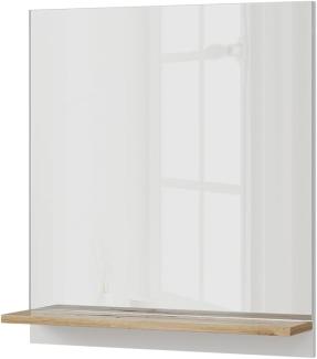 Vicco Badspiegel Marelle 60 x 67 cm modern Wandspiegel mit Ablage für Badezimmer