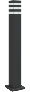 vidaXL Wegeleuchte Schwarz 80 cm Aluminium 4006395
