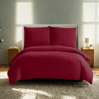 Komfortec Bettwäsche Premium, 135 x 200 bis 220 x 240 cm, 6 verschiedene Größen zur Auswahl, gebürstet 100% Mikrofaser, 3 teilig, Superweiches Bettwäsche-Set, Knitterfrei, Atmungsaktiv
