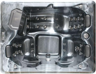 Outdoorwhirlpool FIJI Pearl Shadow Grau inkl. Abdeckung - 210 x 160 x 80 cm