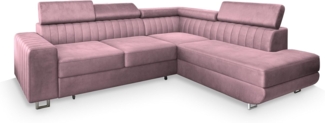 Masseno Ecksofa NOLA mit Schlaffunktion L-Form, Sofa mit Bettkasten