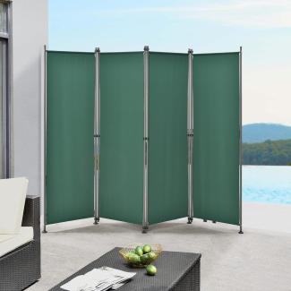 Trennwand Modica Outdoor 170x215 cm Dunkelgrün pro. tec