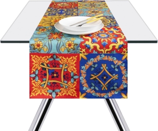 Excelsa Trinacria Tischläufer, 100% Baumwolle, 140x45 cm