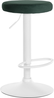 CLP Barhocker Ponte Samt-Bezug,grün weiß