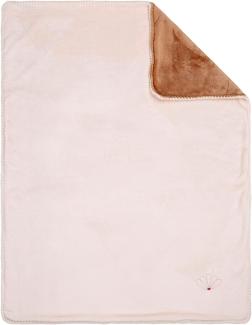 Nattou Schmusedecke Supersoft aus 100% Polyester, 100 x 75 cm, Susie und Bonnie, Rosa/Braun