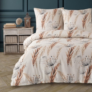 Buymax Bettwäsche Ceila, Baumwollmischung, 2 teilig, Bettbezug-Set 155x220 cm Reißverschluss, 80% Baumwolle, 20% Polyester