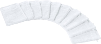 Erwin Müller Waschhandschuh Waschhandschuh "Mannheim" 10er-Pack, Frottier (10-St), Walk-Frottier Uni