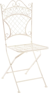 CLP Gartenstuhl Adelar klappbar,antik-creme