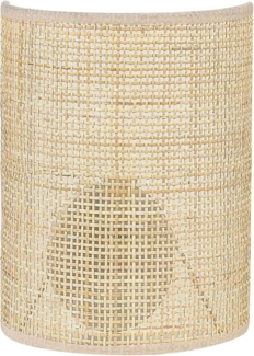 Wandlampe DEMITRIE Rattan Natürlich