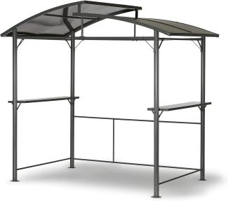 Leco Profi-Grillpavillon mit Polycarbonat-Dach, anthrazit, 245 x 150 x 234 (L xB x H)